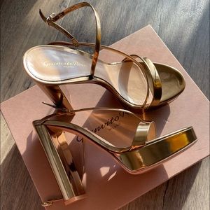 Gianvito Rossi Gold Heels